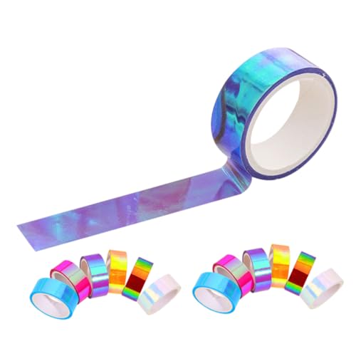 SEWACC 18 Stück Teiliges Regenbogen farbverlauf Washi Tape Metallisches Wasserdichtes Klebeband für Scrapbooking DIY Basteln Journal Originelles Masking Tape für Handwerk und Dekoration SEWACC 18 Stück Teiliges Regenbogen farbverlauf Washi Tape Metallisches Wasserdichtes Klebeband für Scrapbooking DIY Basteln Journal Originelles Masking Tape für Handwerk und Dekoration von SEWACC