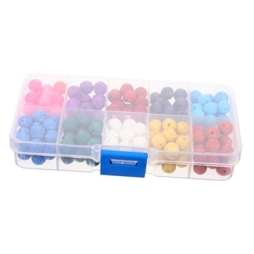 SEWACC 180 Stück Natürliche Lava Perlen Farben Rund Steinperlen Schmucksteine DIY Schmuckherstellung Beading für Armbänder und Accessoires SEWACC 180 Stück Natürliche Lava Perlen Farben Rund Steinperlen Schmucksteine DIY Schmuckherstellung Beading für Armbänder und Accessoires von SEWACC