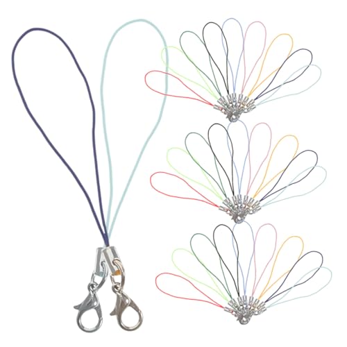 SEWACC 180 Stück Teiliges Bunte Lobster-karabiner Armbänder Robuste Langlebige Handyanhänger für DIY Schmuck Schlüsselanhänger und Mobile Accessoires in Vielfältigen Farben von SEWACC