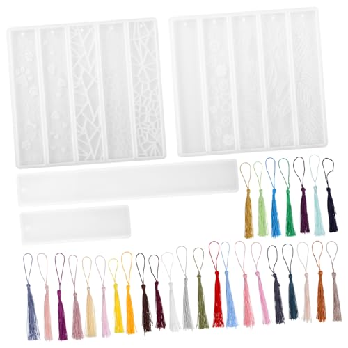 SEWACC 1Satz Lesezeichen Epoxidharz Formen mit Quasten Wiederverwendbare Silikonformen für Projekte DIY Lesezeichen Herstellung Vielseitiges Design für Einzigartigen Schmuck SEWACC 1Satz Lesezeichen Epoxidharz Formen mit Quasten Wiederverwendbare Silikonformen für Projekte DIY Lesezeichen Herstellung Vielseitiges Design für Einzigartigen Schmuck von SEWACC