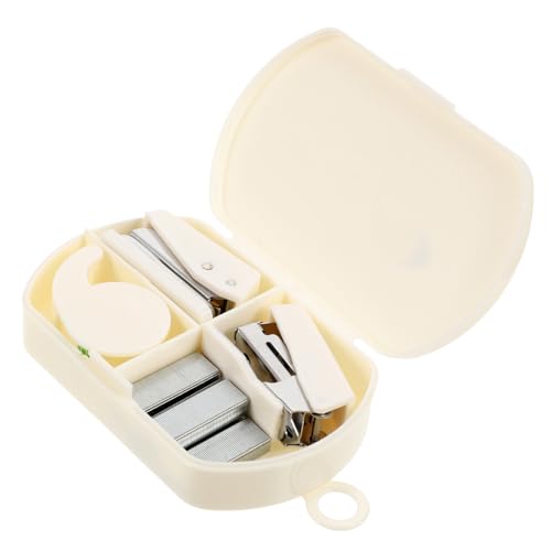 SEWACC 1Satz Multifunktionsschneider für DIY Projekte Werkzeugkasten mit Klebebandspender Heftgerät und Locher für Scrapbooking Bürobedarf und Kreative Arbeiten von SEWACC
