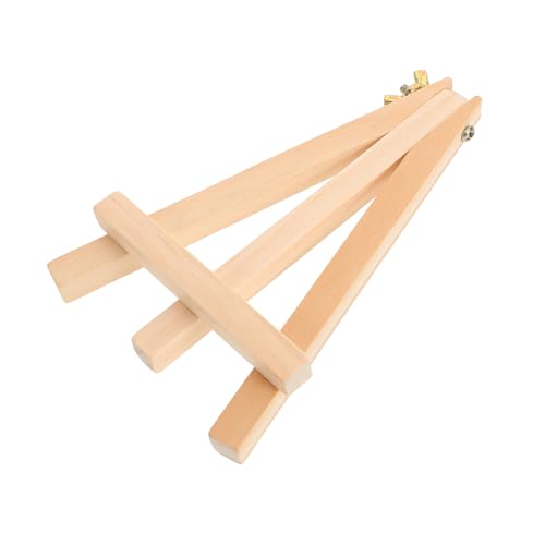 SEWACC 1Stück Klein Tischstaffelei Buchenholz Easel für Fotos und Malerei für Kreative Präsentationen Cafés für Künstler von SEWACC