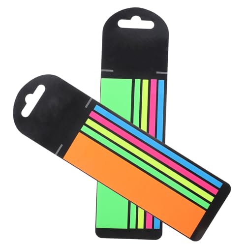 SEWACC 2 Boxen Boxen Fluoreszierende Lesestreifen Transparente Farbige Satzmarker Wiederverwendbare Lesezeichen Praktische Haftmarker für Schüler Lehrer und Büro Einfache Anwendung und SEWACC 2 Boxen Boxen Fluoreszierende Lesestreifen Transparente Farbige Satzmarker Wiederverwendbare Lesezeichen Praktische Haftmarker für Schüler Lehrer und Büro Einfache Anwendung und von SEWACC