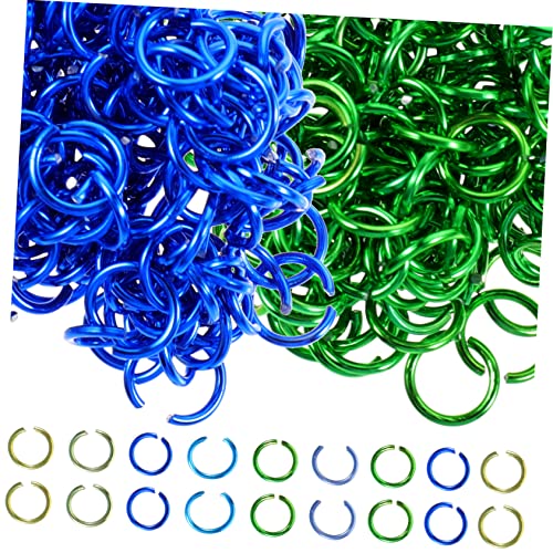 SEWACC 2 Karton Boxen Aluminium Sprungringe Schmuckverbinder Offene Biegeringe für Diy Armbänder Halsketten Schmuckzubehör Robust und Langlebig von SEWACC