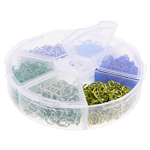 SEWACC 2 Karton Boxen Schmuckverbinder Biegeringe Aluminium Flexible Offene Verbindungsringe für Armband und Halskettenherstellung Langlebige Diy Jump Rings für Schmuckbastler von SEWACC