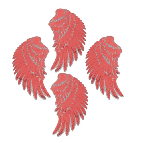 SEWACC 2 Paare Selbstklebende Glitzernde Patches Aufbügelbare Applikationen für Kleidung Taschen und Diy Party Outfits Rot für Styles und Looks SEWACC 2 Paare Selbstklebende Glitzernde Patches Aufbügelbare Applikationen für Kleidung Taschen und Diy Party Outfits Rot für Styles und Looks von SEWACC