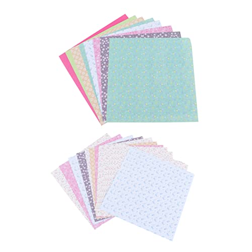 SEWACC 2 Packungen Einseitig Bedrucktes Origami Papier Pack für Erwachsene Blumenmuster für DIY Bastelprojekte Schulprojekte und Kreative Papierfaltungen von SEWACC