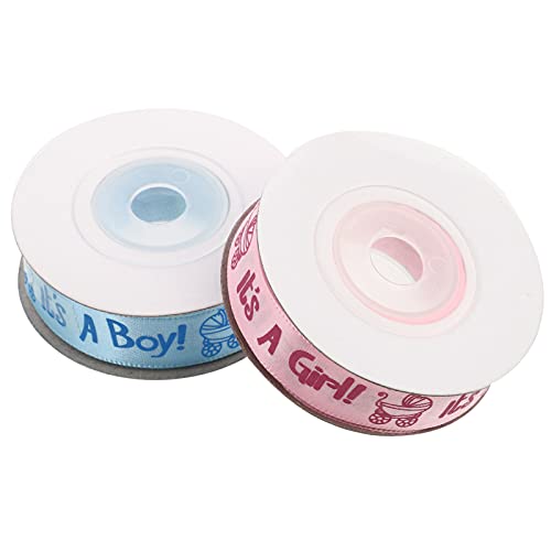 SEWACC 2 Rollen 10 Gurtband für scheckheft scrapbbok haar zubehör geschenkpaket Geschenkbandrolle Dekoration Party Rot Oh DIY-Bastelband Geschenkbänder ein Verpackungsband Schleife von SEWACC