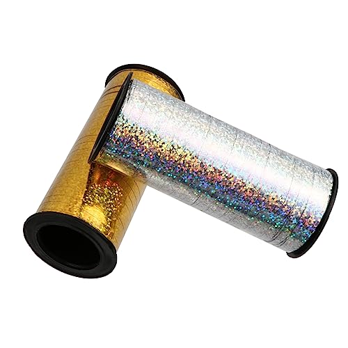SEWACC 2 Rollen Ballonband Yards Geschenkband Geschenkverpackung Dekoband Gold Silber DIY Party Luftballons Schleifenband für Geburtstagsfeiern und Dekoration SEWACC 2 Rollen Ballonband Yards Geschenkband Geschenkverpackung Dekoband Gold Silber DIY Party Luftballons Schleifenband für Geburtstagsfeiern und Dekoration von SEWACC
