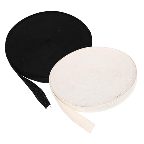 SEWACC 2 Rollen Baumwoll Schwarz und für DIY Handwerk Kleidung und Geschenkverpackungen Yards pro Rolle für Kreative Projekte SEWACC 2 Rollen Baumwoll Schwarz und für DIY Handwerk Kleidung und Geschenkverpackungen Yards pro Rolle für Kreative Projekte von SEWACC