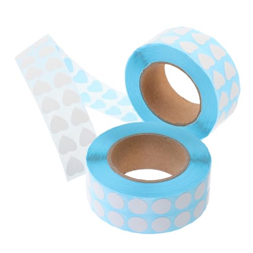 SEWACC 2 Rollen Blanko Aufkleber für Diy Projekte Selbstklebende Etiketten für Gläser Flaschen Behälter Beschriften von Bastelbedarf und Kunstwerken von SEWACC