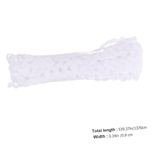 SEWACC 2 Rollen Breites Wellenförmiges S förmiges Spitzenband Weiß DIY Bekleidungszubehör für Kleid Röcke Taschen Nähen Verzierung SEWACC 2 Rollen Breites Wellenförmiges S förmiges Spitzenband Weiß DIY Bekleidungszubehör für Kleid Röcke Taschen Nähen Verzierung von SEWACC