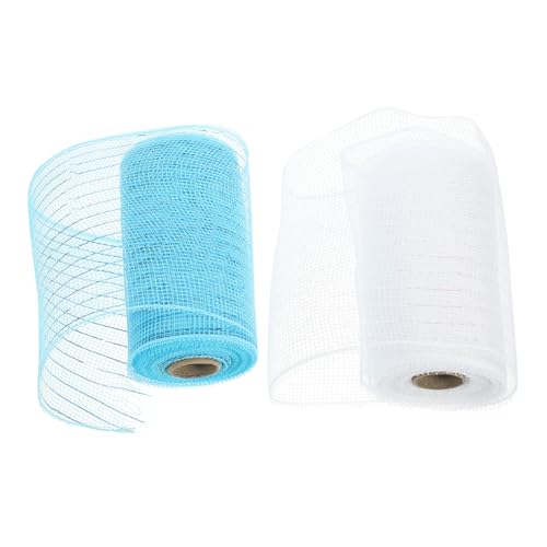 SEWACC 2 Rollen Dekoratives Wellenband Yards Geschenkband für DIY Basteln Haaraccessoires Hochzeit Blumenkranz Geschenkverpackung Hochwertiges Farbintensives Textilband SEWACC 2 Rollen Dekoratives Wellenband Yards Geschenkband für DIY Basteln Haaraccessoires Hochzeit Blumenkranz Geschenkverpackung Hochwertiges Farbintensives Textilband von SEWACC