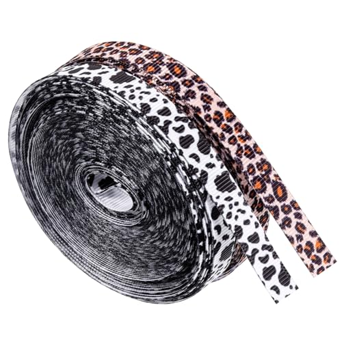 SEWACC 2 Rollen Geschenkband mit Kuh Leopardenmuster Vielseitiges Bastelband für DIY haaraccessoires Haarschleifen Geschenke Modisches Geschenkverpackungsband SEWACC 2 Rollen Geschenkband mit Kuh Leopardenmuster Vielseitiges Bastelband für DIY haaraccessoires Haarschleifen Geschenke Modisches Geschenkverpackungsband von SEWACC