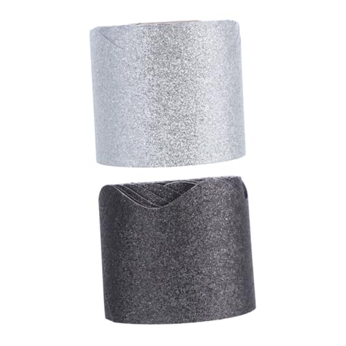 SEWACC 2 Rollen Glitzernde Pinnwand Bordüre Wellenförmige Schwarze Tafel Bordüre für Klassenzimmer Bürodekoration Dekorative Trim für Feiertage Silber SEWACC 2 Rollen Glitzernde Pinnwand Bordüre Wellenförmige Schwarze Tafel Bordüre für Klassenzimmer Bürodekoration Dekorative Trim für Feiertage Silber von SEWACC
