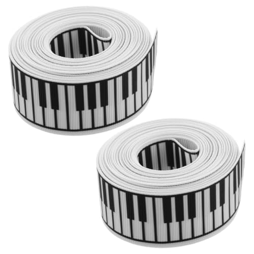 SEWACC 2 Rollen Musik Satinband Yards Polyester Geschenkband für Kreative Dekorationen Musik Events und Schleifenherstellung Breit SEWACC 2 Rollen Musik Satinband Yards Polyester Geschenkband für Kreative Dekorationen Musik Events und Schleifenherstellung Breit von SEWACC