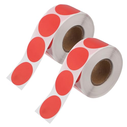 SEWACC 2 Rollen Rote Selbstklebende Etiketten mit Blanko Aufklebern für Beschriftung von Gläsern Behältern und Diy Projekten für Küche Büro und Organisation SEWACC 2 Rollen Rote Selbstklebende Etiketten mit Blanko Aufklebern für Beschriftung von Gläsern Behältern und Diy Projekten für Küche Büro und Organisation von SEWACC