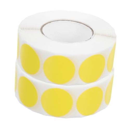 SEWACC 2 Rollen Runde Selbstklebende Aufkleber Bunte Etiketten für Organisation Preisgestaltung und Markierung Abziehbare Papierkreise für Schule Zuhause und Gewerbe von SEWACC