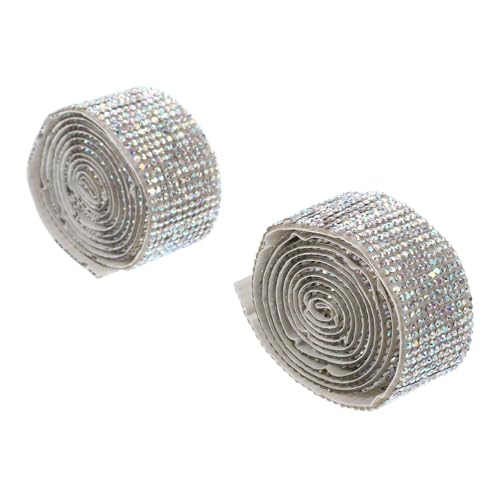 SEWACC 2 Rollen Selbstklebendes Strassband Breit Hitzebeständig Glitzerndes Funkelndes Band für Hochzeitsdeko Kleidung Schuhe Taschen Vielseitige Bastelverzierung SEWACC 2 Rollen Selbstklebendes Strassband Breit Hitzebeständig Glitzerndes Funkelndes Band für Hochzeitsdeko Kleidung Schuhe Taschen Vielseitige Bastelverzierung von SEWACC
