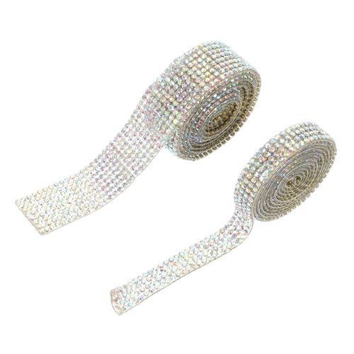 SEWACC 2 Rollen Selbstklebendes Strassband Reihen Glitzernde DIY Schmucksteine Hochwertiges Bastelband für Hochzeit Dekoration Geschenkverpackung Handarbeit SEWACC 2 Rollen Selbstklebendes Strassband Reihen Glitzernde DIY Schmucksteine Hochwertiges Bastelband für Hochzeit Dekoration Geschenkverpackung Handarbeit von SEWACC