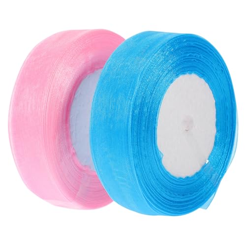 SEWACC 2 Rollen Transparente Chinlon Bastelband zum Zuschneiden Reißfestes Geschenkband für DIY Vielseitig Einsetzbar für Geschenkverpackung Partydeko und Haaraccessoires Farbiges SEWACC 2 Rollen Transparente Chinlon Bastelband zum Zuschneiden Reißfestes Geschenkband für DIY Vielseitig Einsetzbar für Geschenkverpackung Partydeko und Haaraccessoires Farbiges von SEWACC