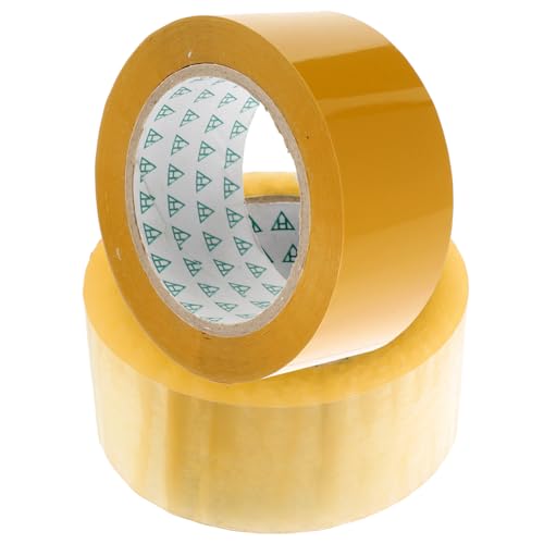 SEWACC 2 Rollen Verpackungsklebeband Transparent und Starkes Klebeband zum Abdichten von Kartons Hohe Klebkraft Strapazierfähig für Haushalts Versandverpackungen SEWACC 2 Rollen Verpackungsklebeband Transparent und Starkes Klebeband zum Abdichten von Kartons Hohe Klebkraft Strapazierfähig für Haushalts Versandverpackungen von SEWACC