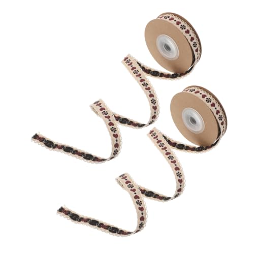 SEWACC 2 Rollen Vintage Dekorationsband für Diy Kleidung Accessoires und Festdekorationen für Hochzeiten Partys und Kreative Projekte SEWACC 2 Rollen Vintage Dekorationsband für Diy Kleidung Accessoires und Festdekorationen für Hochzeiten Partys und Kreative Projekte von SEWACC