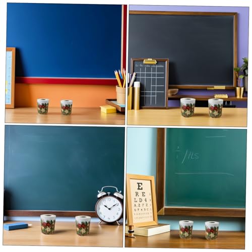 SEWACC 2 Rollen Weihnachtsornament Tafelbesatz Weihnachtstafel Randbesatz Weihnachtstafel Randaufkleber Weihnachtsstern Pinnwandbesatz Weihnachtstafelaufkleber von SEWACC