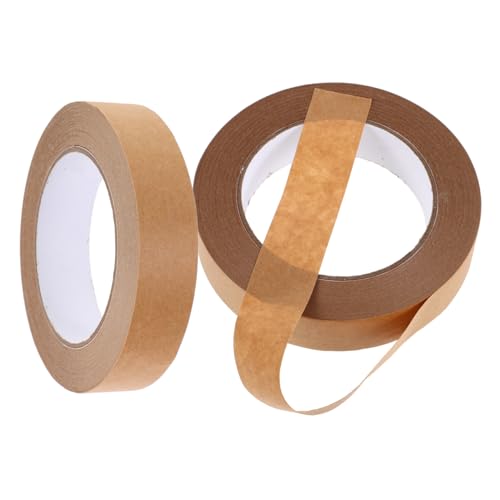 SEWACC 2 STÜCK Beschreibbares Braunes Kraftpapier klebeband Reißfestes Verpackungsband Selbstklebend Schnell Abreißbar für Kartons Versand und Umzug SEWACC 2 STÜCK Beschreibbares Braunes Kraftpapier klebeband Reißfestes Verpackungsband Selbstklebend Schnell Abreißbar für Kartons Versand und Umzug von SEWACC