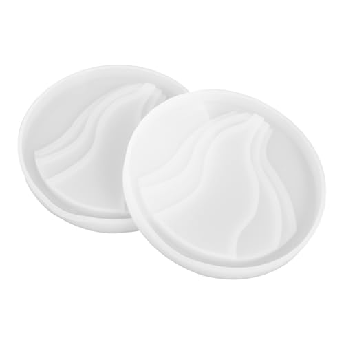 SEWACC 2 STÜCK Flexible Silikonformen für DIY Untersetzer Gießform Robustes Langlebiges Material für Epoxidharz Bastelprojekte Leicht und Praktisch für Kreative Tischdekoration von SEWACC