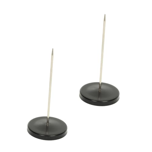 SEWACC 2 STÜCK Zettelhalter mit Rundfuß aus Chromstahl Gerader Stab Kassenbonhalter für Restaurant Büro Hotel Rostfrei Stabil als Bonhalter Notizhalter und Ticketspießer SEWACC 2 STÜCK Zettelhalter mit Rundfuß aus Chromstahl Gerader Stab Kassenbonhalter für Restaurant Büro Hotel Rostfrei Stabil als Bonhalter Notizhalter und Ticketspießer von SEWACC