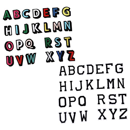 SEWACC 2 Sätze Buchstaben Aufnäher zum Aufbügeln Bestickte Alphabet Patches Farbe Vielseitige DIY Textil Applikationen für Kleidung Taschen Jeans Hüte Langlebige Stoffflicken SEWACC 2 Sätze Buchstaben Aufnäher zum Aufbügeln Bestickte Alphabet Patches Farbe Vielseitige DIY Textil Applikationen für Kleidung Taschen Jeans Hüte Langlebige Stoffflicken von SEWACC