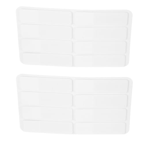 SEWACC 2 Sätze Frosted Index Tabs Klebeetiketten zum Markieren und Hervorheben Kleine Haftnotizen für Bücher Planer Büro und Haushalt Wiederablösbar Beschreibbar Transparent Weiß von SEWACC
