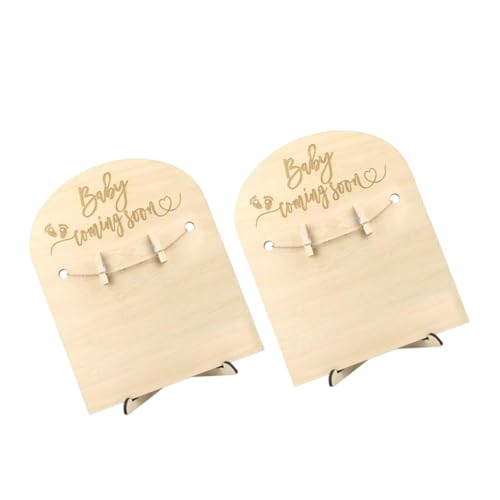 SEWACC 2 Sätze Holz Geburtsanzeige Karten Teilig mit Ständern und Clips Robuste Meilensteine Schilder zur Babyparty und Kinderzimmer Dekoration für Neugeborene Eltern SEWACC 2 Sätze Holz Geburtsanzeige Karten Teilig mit Ständern und Clips Robuste Meilensteine Schilder zur Babyparty und Kinderzimmer Dekoration für Neugeborene Eltern von SEWACC