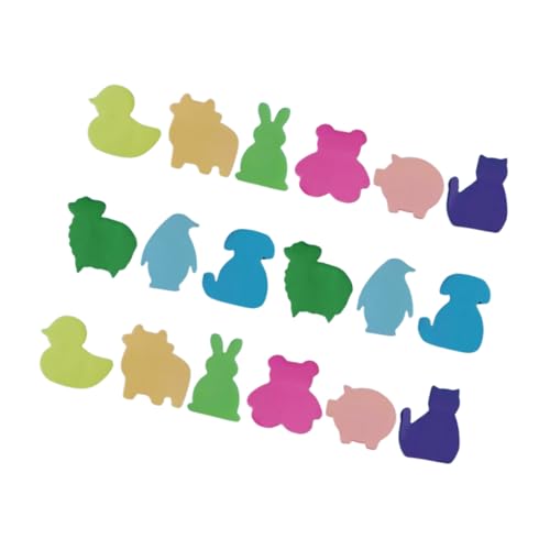 SEWACC 2 Sätze Kawaii Tierformige Haftnotizen Selbstklebende Notizblöcke Bunte Memo Pads für Büro Schule Zuhause Bücher pro Set Tiermotiv Praktische Erinnerungen für Notizen von SEWACC
