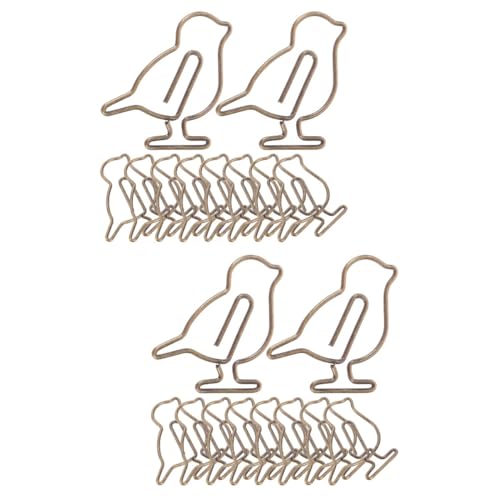 SEWACC 2 Sätze Kreative Büroklammern Metall Büroklammern Form Eines Antiken Für Notizen Dokumente Und Scrapbooking Langlebig Und 20 Stück * 2 von SEWACC