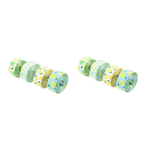 SEWACC 2 Sätze Lemon Herz Band Diy Bastelbedarf Dekoratives Geschenkband Für Feiertagsdekoration Für Verpackungen Und Persönliche Projekte 4 Rollen * 2 SEWACC 2 Sätze Lemon Herz Band Diy Bastelbedarf Dekoratives Geschenkband Für Feiertagsdekoration Für Verpackungen Und Persönliche Projekte 4 Rollen * 2 von SEWACC