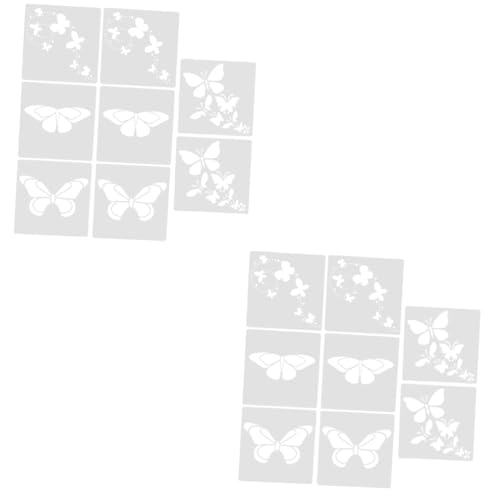 SEWACC 2 Sätze Teiliges Diy Schmetterlings Malschablonen Für Wiederverwendbare Schablonen Strapazierfähigem Für Kreative Bastelprojekte Und Wanddekoration 8 Stück * 2 SEWACC 2 Sätze Teiliges Diy Schmetterlings Malschablonen Für Wiederverwendbare Schablonen Strapazierfähigem Für Kreative Bastelprojekte Und Wanddekoration 8 Stück * 2 von SEWACC
