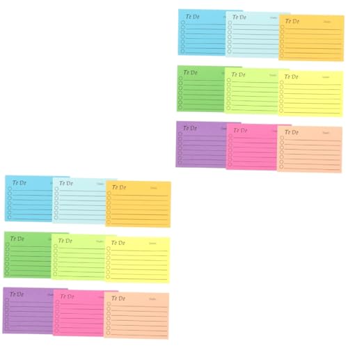 SEWACC 2 Sätze Teiliges Set Fluoreszierende Haftnotizen Selbstklebende Notizzettel Für Büro Schule Und Zuhause Für Organisation Und Planung 9 Stücke * 2 SEWACC 2 Sätze Teiliges Set Fluoreszierende Haftnotizen Selbstklebende Notizzettel Für Büro Schule Und Zuhause Für Organisation Und Planung 9 Stücke * 2 von SEWACC