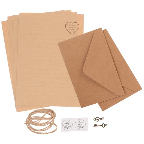 SEWACC 2 Sätze Vintage Briefpapier Umschlag Set Teiliges Retro Briefpapier mit Umschlägen Kreatives Schreibpapier Set für Briefe Einladungen und Persönliche Nachrichten Tragbares SEWACC 2 Sätze Vintage Briefpapier Umschlag Set Teiliges Retro Briefpapier mit Umschlägen Kreatives Schreibpapier Set für Briefe Einladungen und Persönliche Nachrichten Tragbares von SEWACC