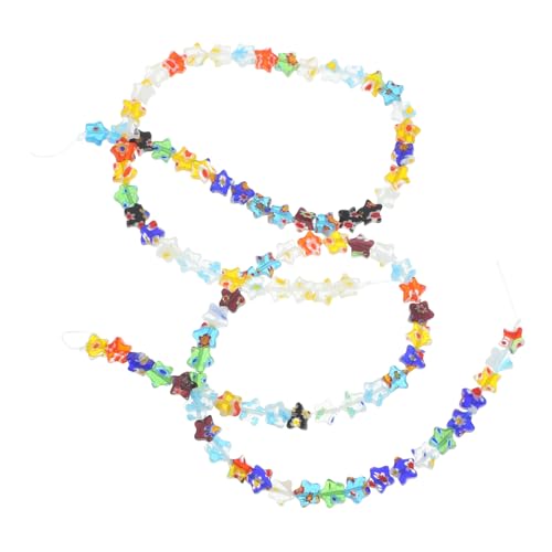 SEWACC 2 Saiten Glasperlen Strang Fünf Stern Perlen mit Schmuckherstellung DIY Armband Halskette Bastelperlen für Erwachsene Kreative Handwerksprojekte SEWACC 2 Saiten Glasperlen Strang Fünf Stern Perlen mit Schmuckherstellung DIY Armband Halskette Bastelperlen für Erwachsene Kreative Handwerksprojekte von SEWACC