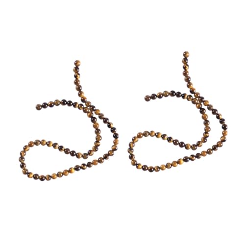SEWACC 2 Saiten Natürliche Tigerauge Perlen Stränge ca Glatte Edelstein Perlen für DIY Halsketten Armbänder Schmuckherstellung Geschenkidee für Erwachsene und Bastelfans SEWACC 2 Saiten Natürliche Tigerauge Perlen Stränge ca Glatte Edelstein Perlen für DIY Halsketten Armbänder Schmuckherstellung Geschenkidee für Erwachsene und Bastelfans von SEWACC