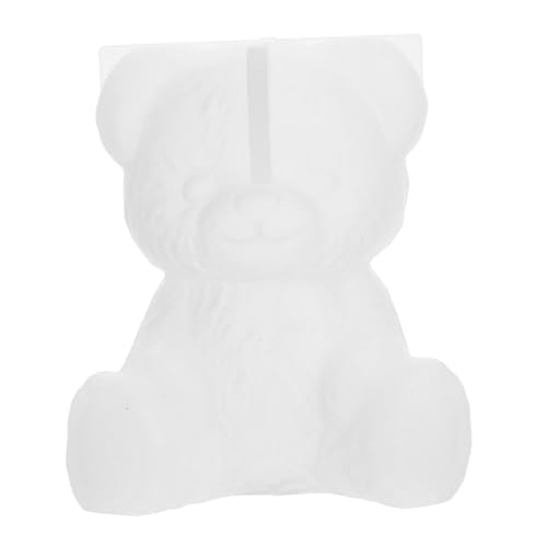 SEWACC 2 Stück Bär Silikonform für Resin Seife Kerzen Fondant Schokolade DIY Tierharz Gießform für Kreative Bastelprojekte Wiederverwendbar Bpa-frei von SEWACC