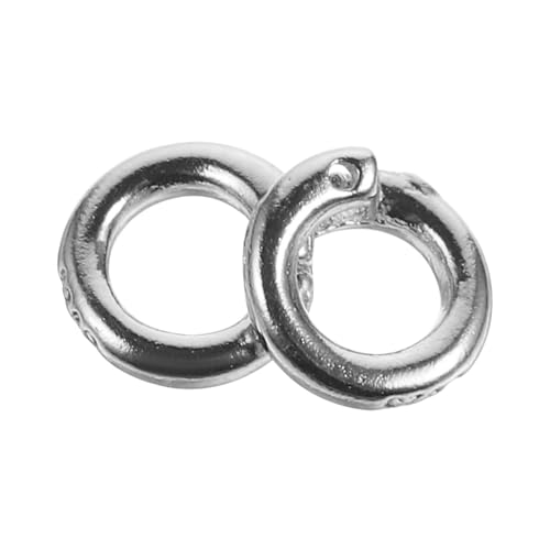 SEWACC 2 Stück Biegeringe Offene Sprungringe für DIY Schmuckherstellung von und Armbändern Leichte und Praktische Verbindungselemente für Handarbeiten von SEWACC