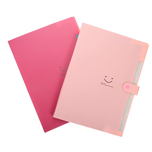 SEWACC 2 Stück Bunte Aktenordner für Dokumente Tragbare Fächermappe mit Fächern Organizer für Büro Zuhause Reisen Rot SEWACC 2 Stück Bunte Aktenordner für Dokumente Tragbare Fächermappe mit Fächern Organizer für Büro Zuhause Reisen Rot von SEWACC