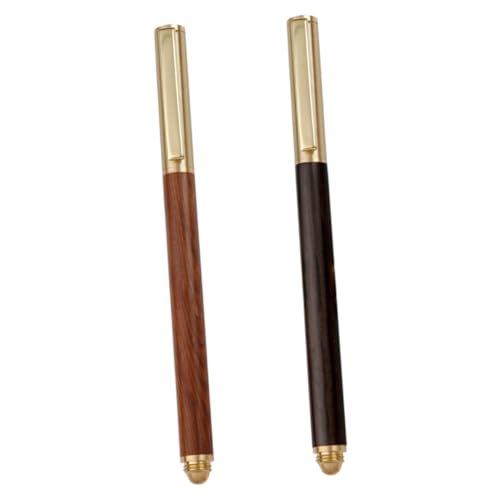 SEWACC 2 Stück Business Pen und Kugelschreiber mit Feiner Spitze Einzigartiges Rutschfestes Design Langlebig und Handlich für Büro Schule und Tägliches Schreiben von SEWACC
