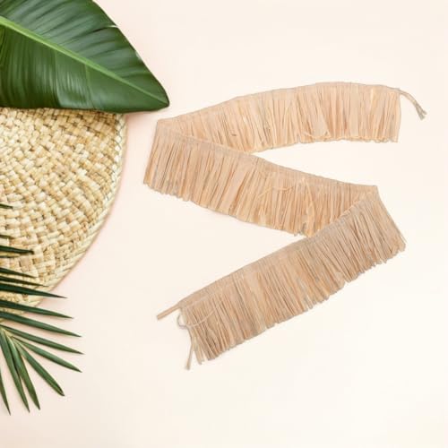 SEWACC 2 Stück Diy Bastelband mit Quasten für Tropische Partydekorationen und Sommerliche Modeaccessoires Natürlichem Raffia Stroh SEWACC 2 Stück Diy Bastelband mit Quasten für Tropische Partydekorationen und Sommerliche Modeaccessoires Natürlichem Raffia Stroh von SEWACC