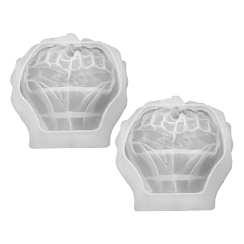 SEWACC 2 Stück Diy Hand Tray Molds für Epoxidharz Schmuckablage und Dekorative Platte Präzise Hitzebeständig und Einfach zu Entformen von SEWACC