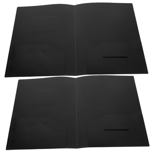 SEWACC 2 Stück Dokumentenmappe Teilig Transparente PP Aktenhülle mit Doppelten Einschüben Langlebiger Kunststoff Ordner für Büro und Schule Leicht Wiederverwendbar Praktische Aufbewahrung von SEWACC