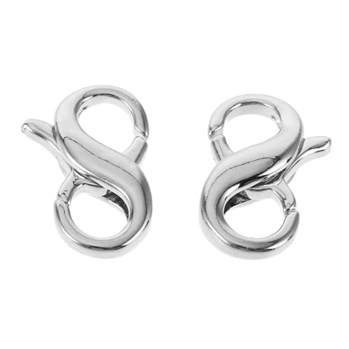SEWACC 2 Stück Doppelöffnung Metall Lobster Clips für Diy Schmuckprojekte Verschlüsse für Armbänder Plattiert SEWACC 2 Stück Doppelöffnung Metall Lobster Clips für Diy Schmuckprojekte Verschlüsse für Armbänder Plattiert von SEWACC